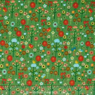 Roots & Wings - Garden Green Yardage