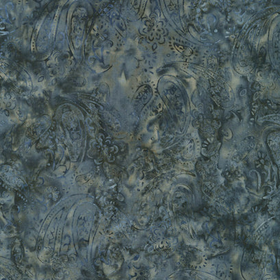 Tonga Batiks Wide - Garden Paisley Quarry 106" Backing