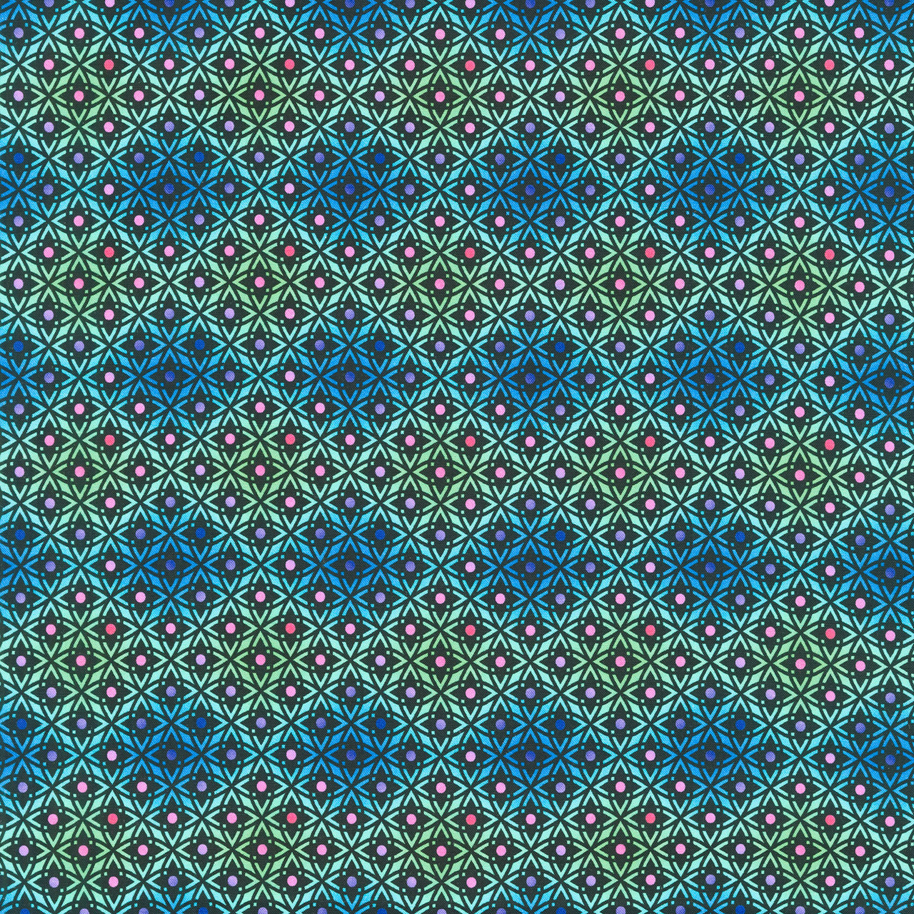 Vivid - Lattice Teal Yardage Primary Image
