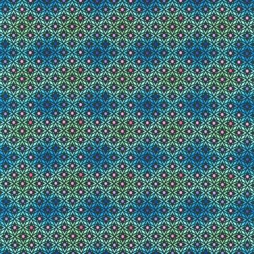 Vivid - Lattice Teal Yardage Primary Image