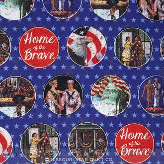 Saturday Evening Post - Home of the Brave Yardage