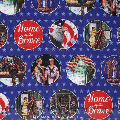 Saturday Evening Post - Home of the Brave Yardage