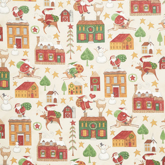 Up on the Housetop - Main Snowflake Yardage