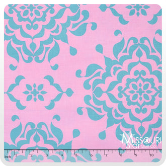 Splendor - Damask Blue Yardage