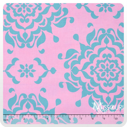 Splendor - Damask Blue Yardage