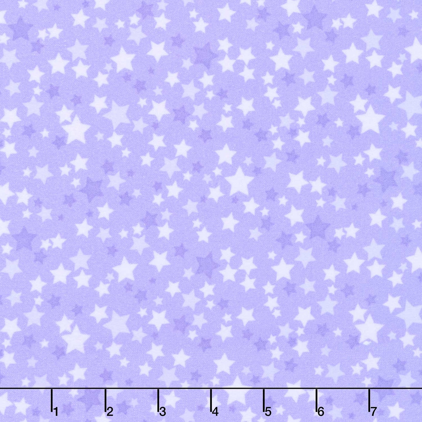 Playtime Flannel - Stars Purple Yardage Primary Image