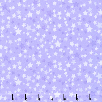 Playtime Flannel - Stars Purple Yardage