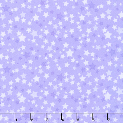 Playtime Flannel - Stars Purple Yardage