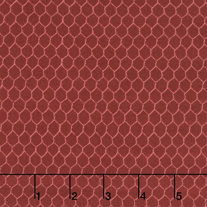 Morning Serenade - Chicken Wire Red Yardage