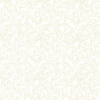 Yuletide Traditions - Scroll White Yardage