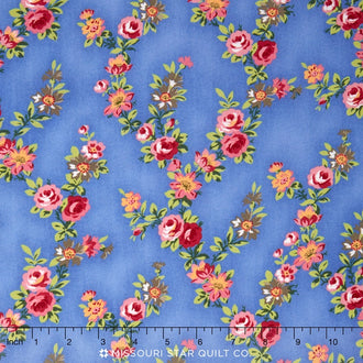 Juliette - Vine Blue Yardage