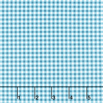 Gone Glamping - Gingham Blue Yardage