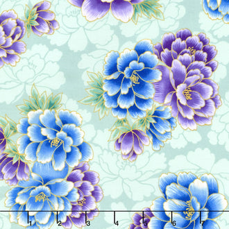 Imperial Collection 13 - Jewel Large Peonies Jewel Metallic Yardage