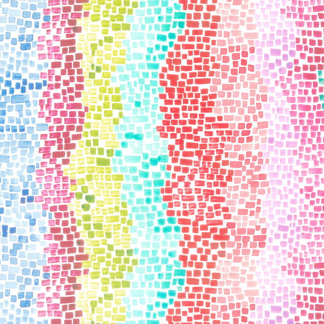 Coming Up Roses - Pixel Petals Rainbow Yardage Primary Image
