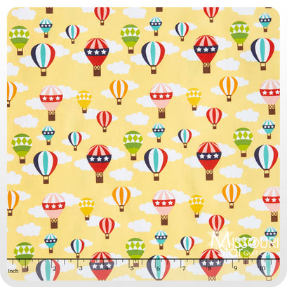 Lazy Day - Balloon Ride Yellow Yardage
