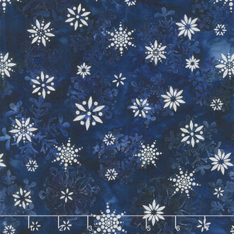 Artisan Batiks - Snowflakes 2 Small Snowflakes Astral Metallic Yardage