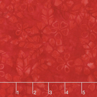 Tonga Batiks - Vivid Bloom Scarlet Yardage