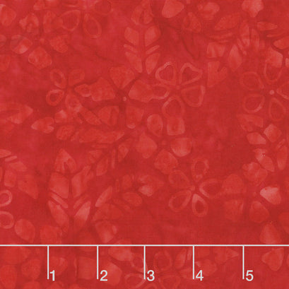 Tonga Batiks - Vivid Bloom Scarlet Yardage