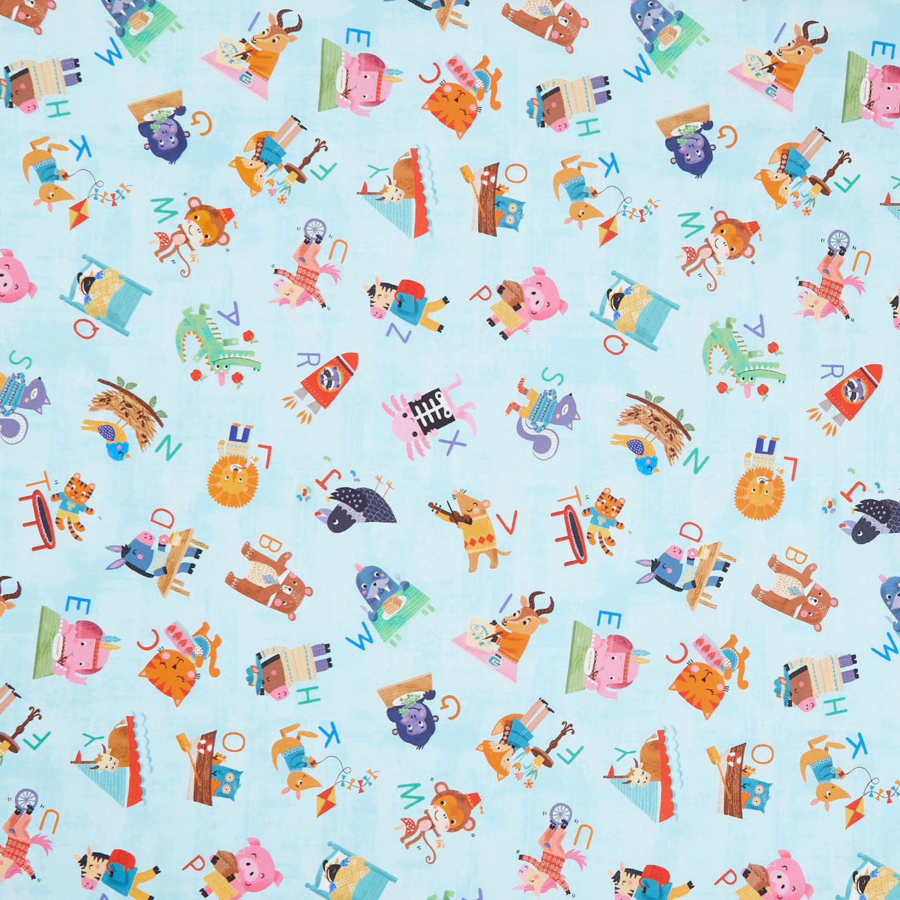 Fun-2-3 - Alphabet Aqua Yardage