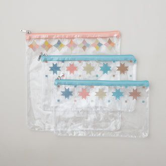 Patchwork Zipper Bag Bundle (3 bags)