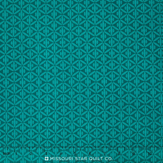 Botanique - Criss-Cross Teal Yardage