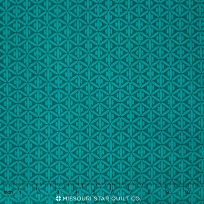 Botanique - Criss-Cross Teal Yardage