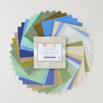 Kona Cotton - Cool Neutrals March 2025 Charm Pack