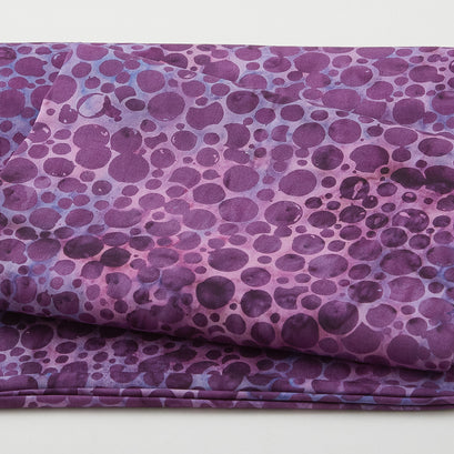 Kaleidoscope Batiks - Mini Bubbles Grape 2 Yard Cut