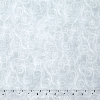 Wilmington Essentials - Swirly Scroll Gray 108" Flannel Backing