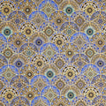 Jaikumari - Medallions Sapphire Metallic Yardage