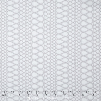 Drawn - Droplets Pewter Yardage