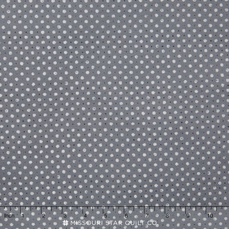 Black & White Collection - Steel Dots Yardage