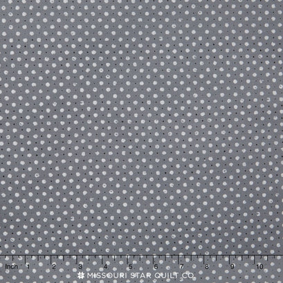 Black & White Collection - Steel Dots Yardage