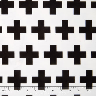 Geo Pop Canvas - Cross Pepper Canvas Yardage