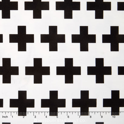 Geo Pop Canvas - Cross Pepper Canvas Yardage