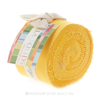 Bella Solids Yellow Junior Jelly Roll