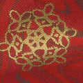Holiday Flourish 11 - Holiday Marble Snowflakes Crimson Metallic Yardage