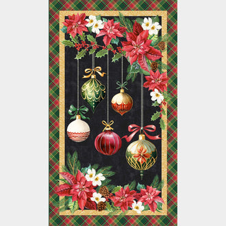 Holiday Splendor - Ornamental Wonder Black Panel