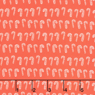 Christmas In The Cabin - Peppermint Parade Red Yardage