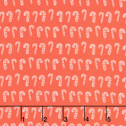 Christmas In The Cabin - Peppermint Parade Red Yardage