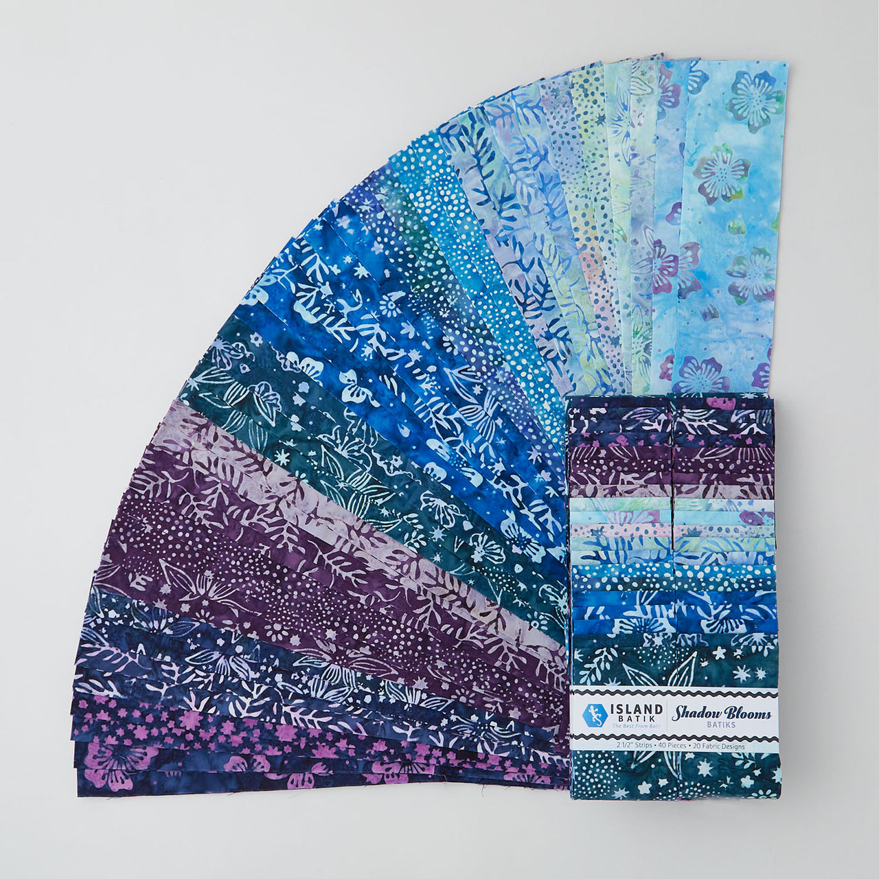 Shadow Blooms Batiks Strips