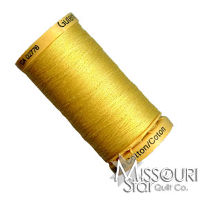 Gutermann 50 WT Cotton Thread Yellow