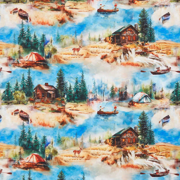 Outdoor Adventure - Lakeside Day Cotton Yardage