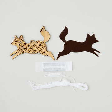 Fox Stitched Ornament Kit Alternative View #1