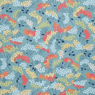 Flower Box - Laurel Dusty Teal Yardage