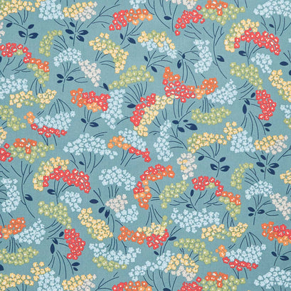 Flower Box - Laurel Dusty Teal Yardage