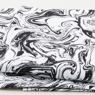 Black Tie - Marble Texture Black/White 108" Wide 3 Yard Cut