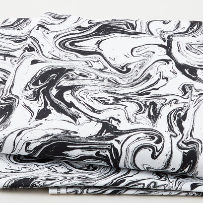 Black Tie - Marble Texture Black/White 108" Wide 3 Yard Cut