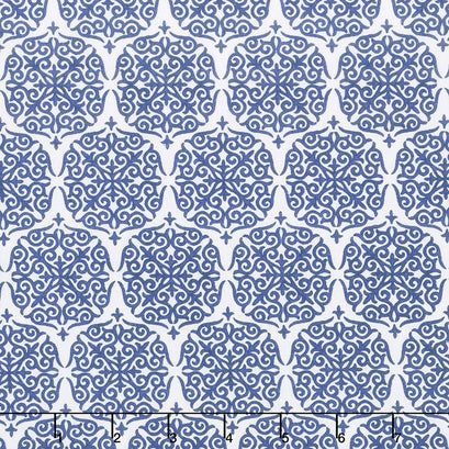 Fruitful Pleasures - Damask Navy Yardage