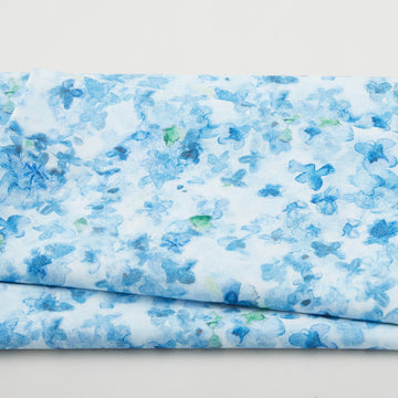 Dreaming of Tuscany - Packed Petals Blue 2 Yard Cut Primary Image